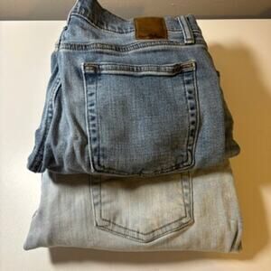 Lot of 2 Goodfellow Men's Jeans 30x30 Slim Straight Denim Blue Light Wash